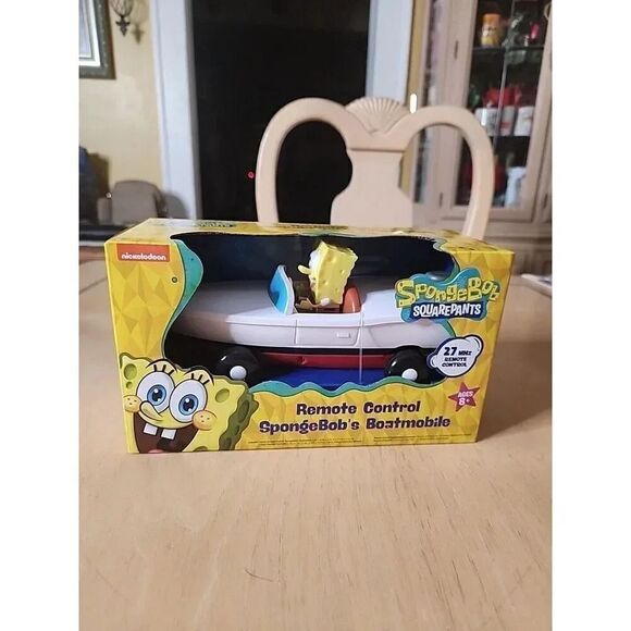 SpongeBob Squarepants Boatmobile Remote Control 27 MHz NEW In Box - Picture 1 of 5